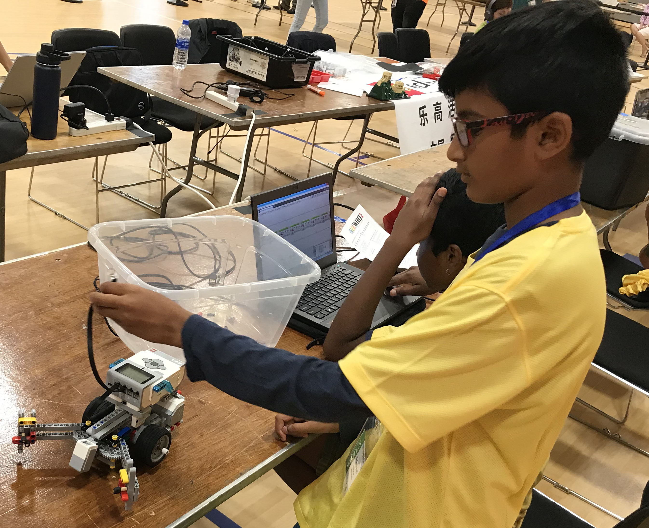 WRO team participating in the USA National Championships 2018